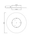 JEWEL * APLIQUE LED 30W - PINTURA ORO